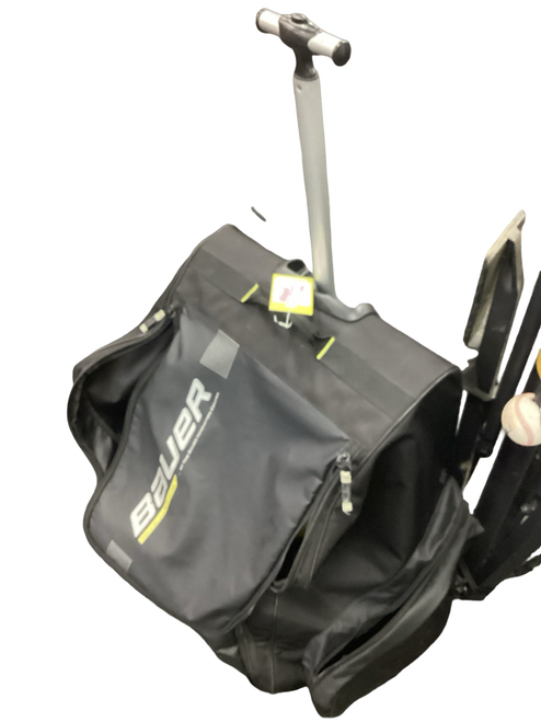 Vist Large View of Product Image Which is Used Bauer Sr Hockey Wheeled Black