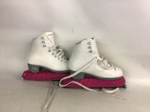 Vist Large View of Product Image Which is Used Riedell PERAL Girls Figure Skate White Junior 02