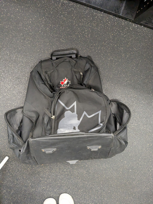 Vist Large View of Product Image Which is Used Jr Hockey Wheeled Black