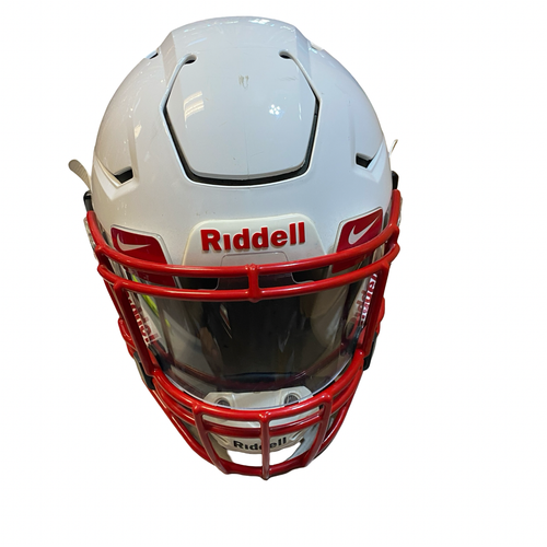 Vist Large View of Product Image Which is Used Riddell WHITE FB Helmet White XL