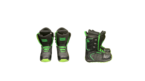 Vist Large View of Product Image Which is Used Firefly JUNIOR Boys Snowboard Boots Black And Green Junior 02
