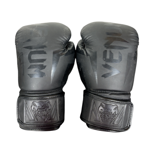 Vist Large View of Product Image Which is Used VENUM Boxing Gloves Black Large