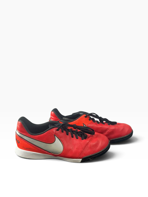 Vist Large View of Product Image Which is Used Nike Soccer Turf Shoes Red Junior 04.5