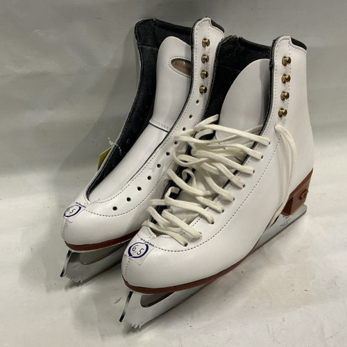 Vist Large View of Product Image Which is Used Riedell JUBILEE WomensFigure Skate White Senior 6.5