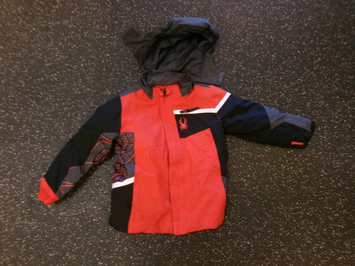 Vist Large View of Product Image Which is Used Spyder Outerwear Heavy Jacket Y Red SM