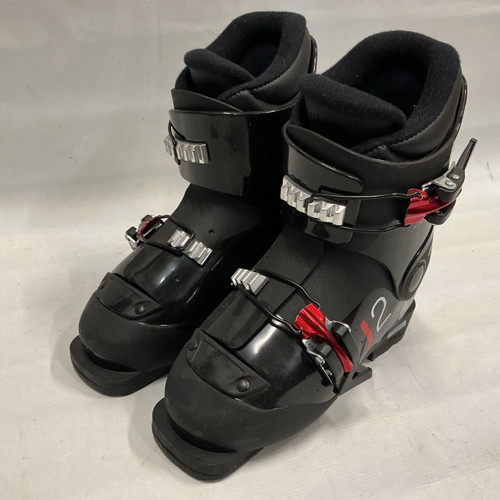Vist Large View of Product Image Which is Used Alpina J2 Boys DH Ski Boot Black And Red 195 MP - Y13