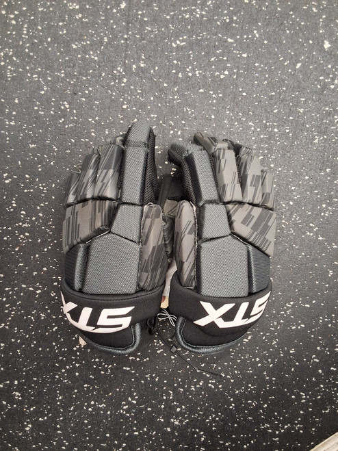 Vist Large View of Product Image Which is Used STX STALLION 75 Lacrosse Gloves Mens Black SM
