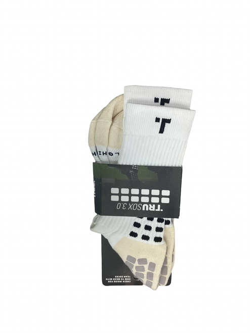 Vist Large View of Product Image Which is Used TRUSOX 3.0 Soccer Socks White SZ 10-13
