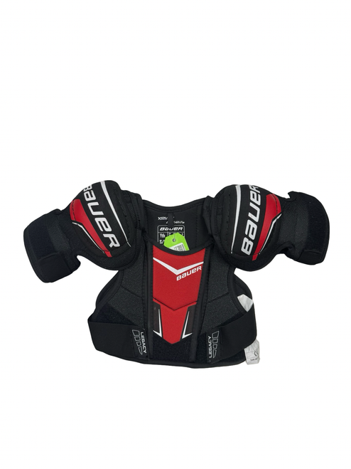 Vist Large View of Product Image Which is Used Bauer LEGACY Youth Shoulder Pads SM