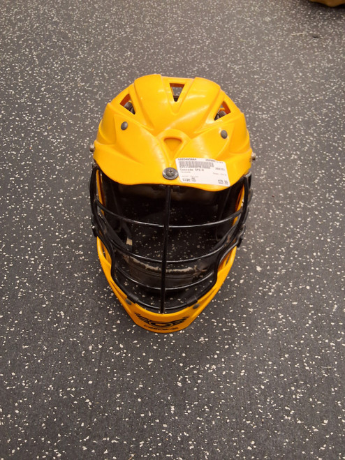 Vist Large View of Product Image Which is Used Cascade CPX-R Lacrosse Helmet Yellow One Size