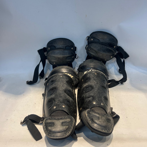 Vist Large View of Product Image Which is Used Easton BLACK EASTON SHIN GAURDS Catchers Leg Guards Black Youth