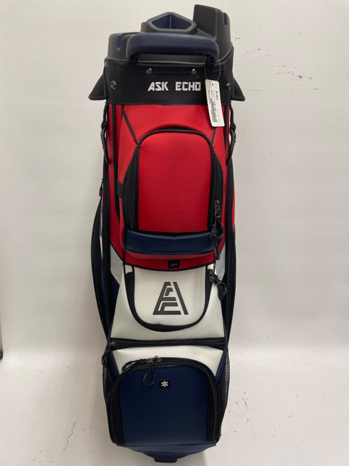 Vist Large View of Product Image Which is Used ASK ECHO CART BAG Mens Cart Bag Navy Blue
