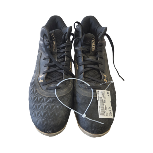 Vist Large View of Product Image Which is Used Under Armour BSBL CLEATS SZ 13 BB/SB Cleats Black Senior 13