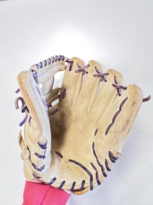 Vist Large View of Product Image Which is Used Rawlings HOH PRONP4-2TS BB/SB Glove RH Throw Brown 11 1/2"