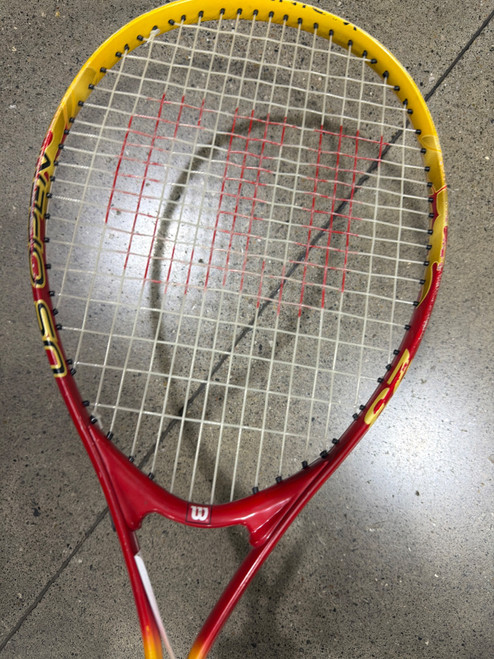 Vist Large View of Product Image Which is Used Wilson 23 Junior Tennis Racquet Red 23"