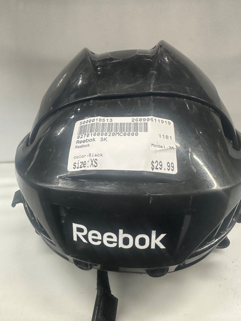 Vist Large View of Product Image Which is Used Reebok 3K Hockey Helmet Only Black XS