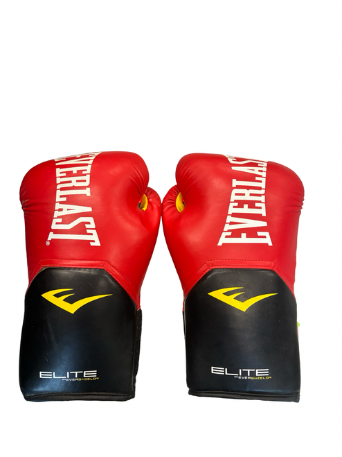 Vist Large View of Product Image Which is Used Everlast Boxing Gloves Red M/L