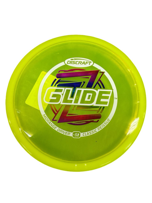 Vist Large View of Product Image Which is Used Discraft Z GLIDE CLASSIC REISSUE Disc Golf Mid Range Yellow 177g