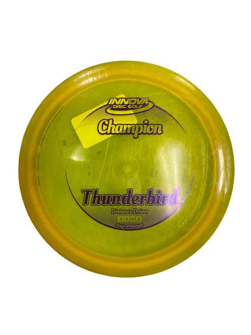 Vist Large View of Product Image Which is Used Innova CHAMPION THUNDERBIRD Disc Golf Driver Yellow 170g