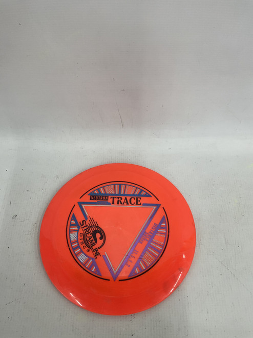 Vist Large View of Product Image Which is Used Streamline NEUTRON TRACE Disc Golf Driver Orange
