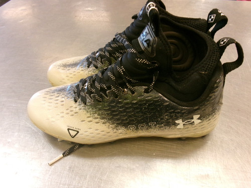 Vist Large View of Product Image Which is Used Under Armour Adult FB Cleats Black Senior 8