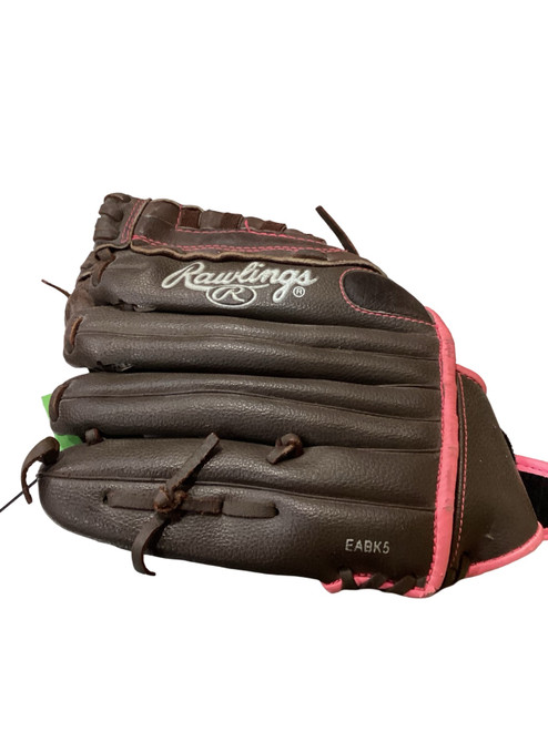 Vist Large View of Product Image Which is Used Rawlings FAST PITCH SOFTBALL BB/SB Glove RH Throw Brown 12"