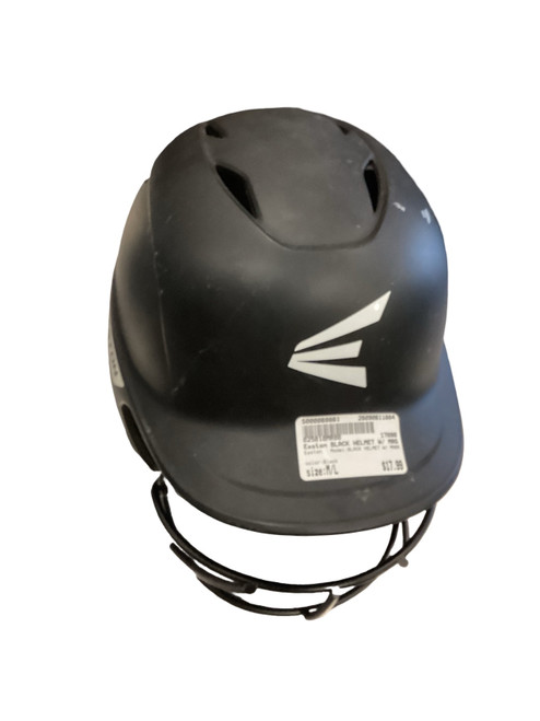 Vist Large View of Product Image Which is Used Easton BLACK HELMET W/ MASK Batting Helmet w/Mask Black M/L