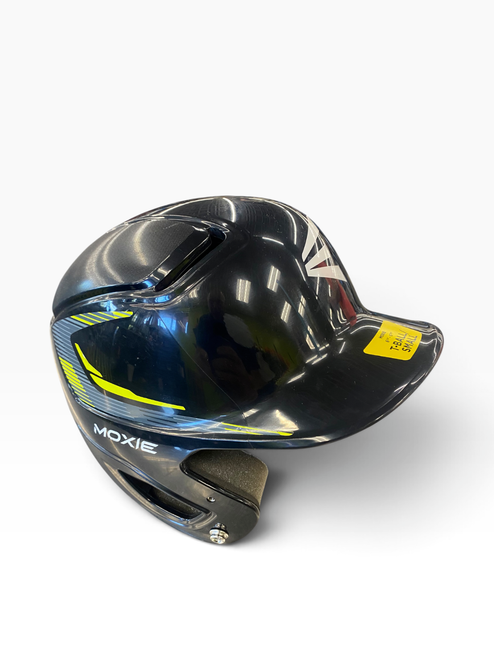 Vist Large View of Product Image Which is Used Easton MOXIE Batting Helmet No Mask Black SM