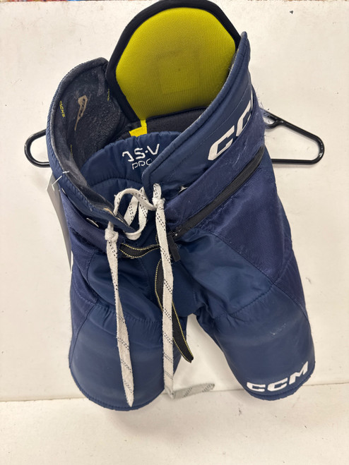 Vist Large View of Product Image Which is Used CCM TACKS AS-V PRO Youth Pant Navy Blue LG