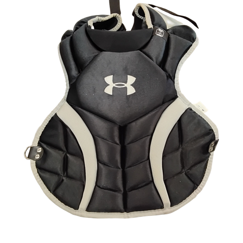 Vist Large View of Product Image Which is Used Under Armour UAGCP2-JRVS Catchers Chest Protector Black Junior