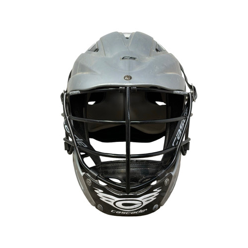 Vist Large View of Product Image Which is Used Cascade CS ADJ Lacrosse Helmet Grey SM