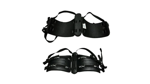 Vist Large View of Product Image Which is Used STX RIB PAD Lacrosse Rib Pads Black SM