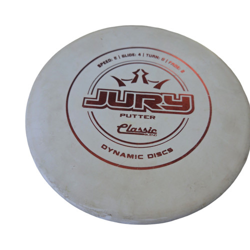Vist Large View of Product Image Which is Used Dynamic Discs JURY Disc Golf Putter White