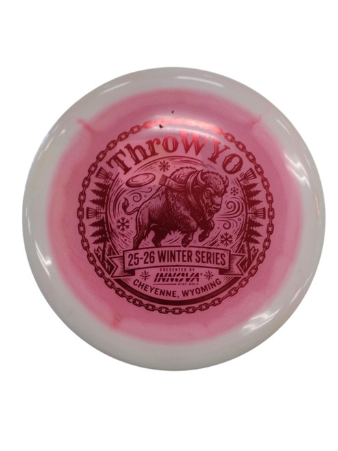 Vist Large View of Product Image Which is Used Innova Wrath Disc Golf Driver Pink 163g