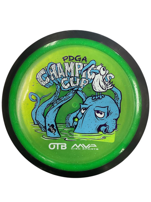 Vist Large View of Product Image Which is Used MVP OTB Disc Golf Driver Green 175g