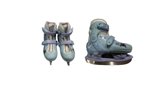 Vist Large View of Product Image Which is Used Bauer FROZEN Girls Softboot Skate Royal Blue Adjustable