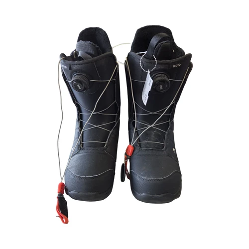Vist Large View of Product Image Which is Used Burton MOTO BOA MENS SZ 12 SB BOOTS Mens Snowboard Boots Black Senior 12
