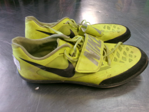 Vist Large View of Product Image Which is Used Nike THROWING SHOE Track & Field Cleats Adult Yellow Senior 11