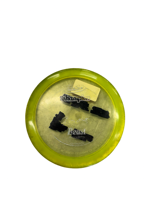 Vist Large View of Product Image Which is Used Innova BEAST Disc Golf Driver Yellow