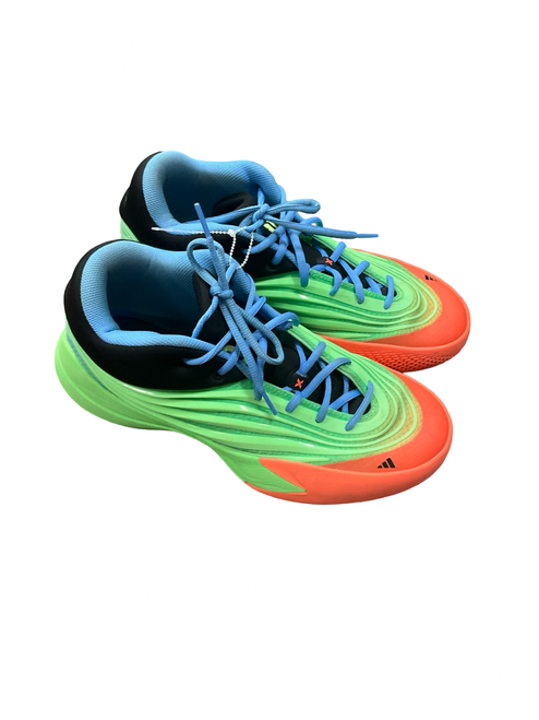 Vist Large View of Product Image Which is Used Adidas Basketball Shoes M Green Senior 8.5