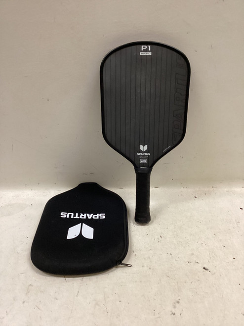 Vist Large View of Product Image Which is Used SPARTUS P1 HYBRID Pickleball Racquet Black