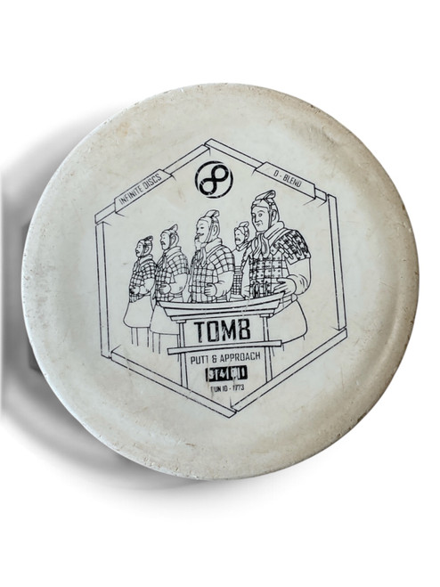 Vist Large View of Product Image Which is Used Infinite Discs TOMB Disc Golf Putter White 171g