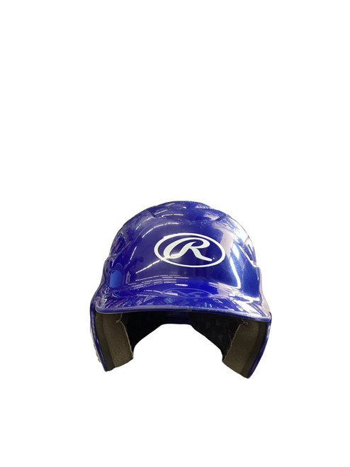 Vist Large View of Product Image Which is Used Rawlings RCFH 6 1/2 - 7 1/2 Batting Helmet No Mask Royal Blue S/M