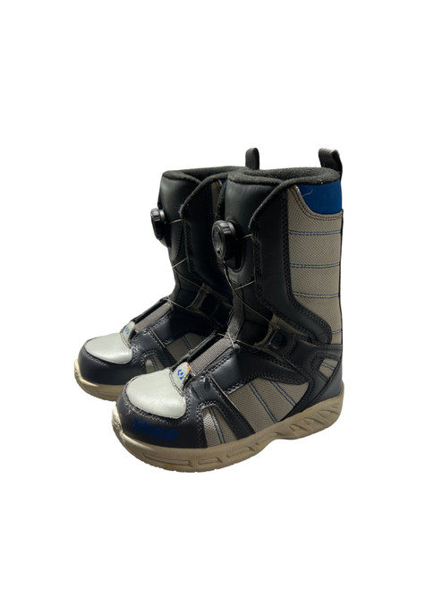 Vist Large View of Product Image Which is Used 32 Boys Snowboard Boots Grey Junior 01