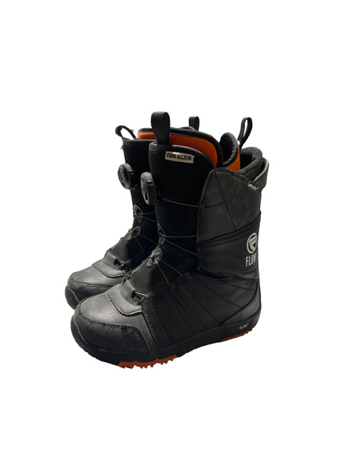Vist Large View of Product Image Which is Used Burton FLOW MICRON Boys Snowboard Boots Black Youth 12.0