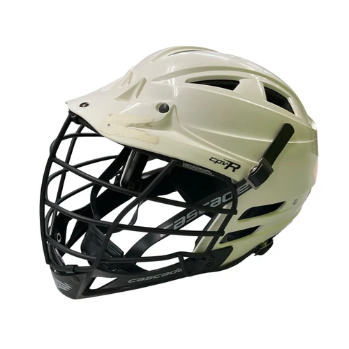 Vist Large View of Product Image Which is Used Cascade CPV-R Lacrosse Helmet White M/L
