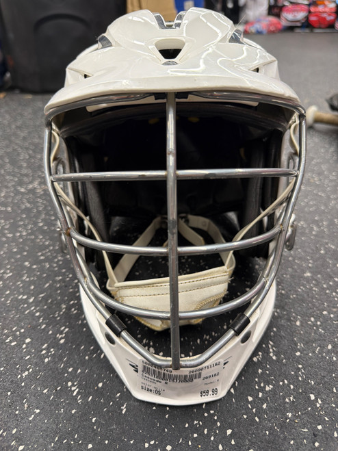 Vist Large View of Product Image Which is Used Cascade R Lacrosse Helmet White One Size