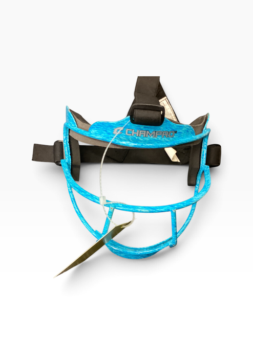 Vist Large View of Product Image Which is Used Champro FASTPITCH MASK BB/SB Fielders Mask Carolina Blue MD