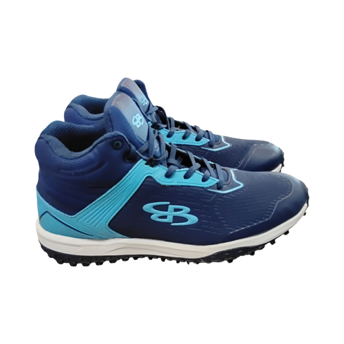 Vist Large View of Product Image Which is Used BoomBah VIPER TURF MID BB/SB Cleats Navy Blue Senior 10