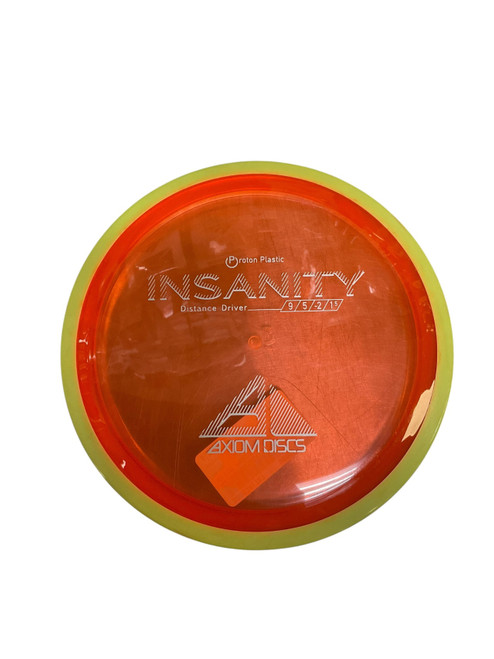 Vist Large View of Product Image Which is Used Axiom PROTON INSANITY Disc Golf Driver Orange 175g